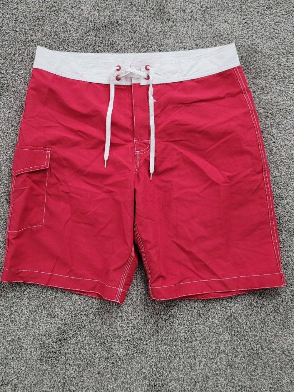 Old Navy Board Shorts Swim Trunks Red Large 36" Waist